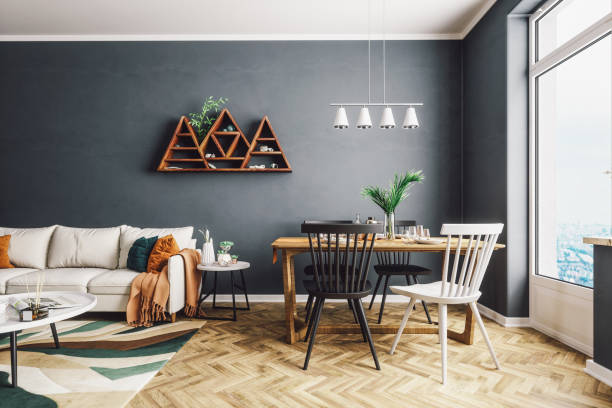 Appartement de standing entièrement meublé, vue dégagée, cuisine équipée et groupe électrogène automatique.